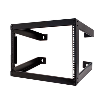 8U Open Wall Mount Frame Rack - 18" Depth - LowVoltageCables