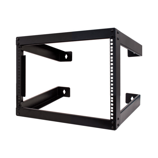 8U Open Wall Mount Frame Rack - 18" Depth - LowVoltageCables