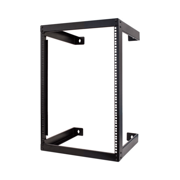 16U Open Wall Mount Frame Rack - 18" Depth - LowVoltageCables