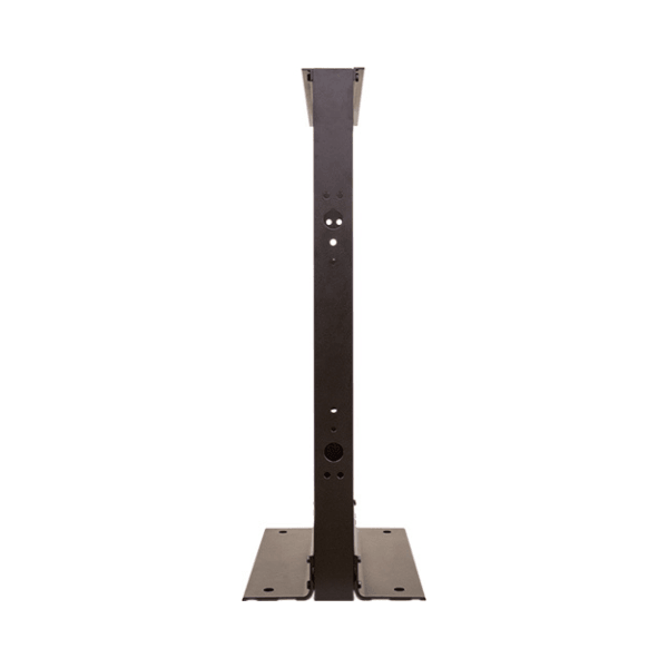 2 Post Aluminum Open Rack - 20U - Black - LowVoltageCables