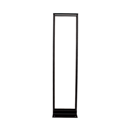 2 Post Aluminum Open Rack - 45U - Black - LowVoltageCables