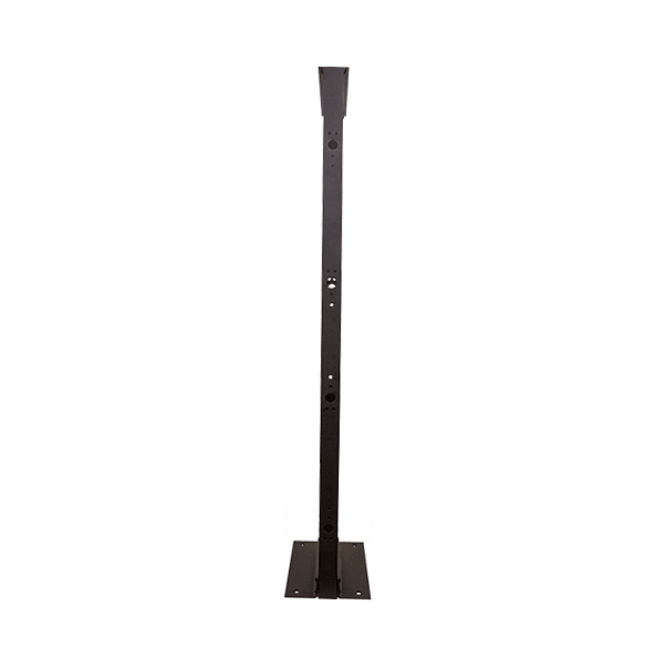 2 Post Aluminum Open Rack - 45U - Black - LowVoltageCables