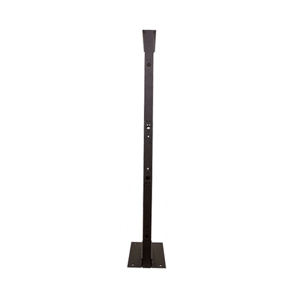 2 Post Aluminum Open Rack - 45U - Black - LowVoltageCables