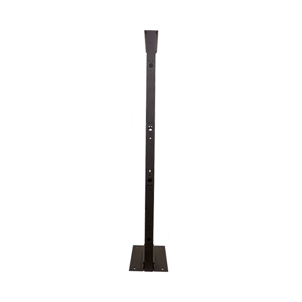 2 Post Aluminum Open Rack - 45U - Black - LowVoltageCables