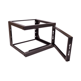 6U Open Wall Mount Frame Rack with Hinge - 18" Depth - LowVoltageCables