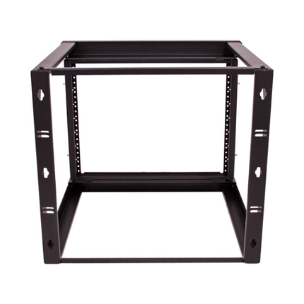 8U Open Wall Mount Frame Rack with Hinge - 18" Depth - LowVoltageCables