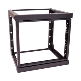 9U Open Wall Mount Frame Rack with Hinge - 18" Depth - LowVoltageCables