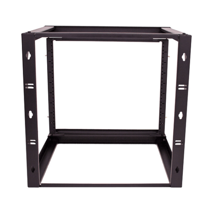 9U Open Wall Mount Frame Rack with Hinge - 18" Depth - LowVoltageCables
