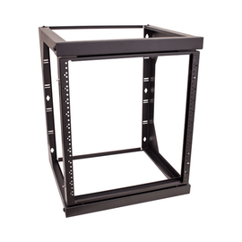 12U Open Wall Mount Frame Rack with Hinge - 18" Depth - LowVoltageCables