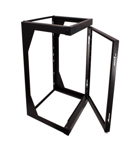 16U Open Wall Mount Frame Rack with Hinge - 18