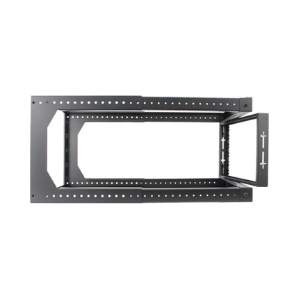 6U Open Wall Mount Frame Rack with Hinge - LowVoltageCables