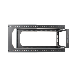 6U Open Wall Mount Frame Rack with Hinge - LowVoltageCables