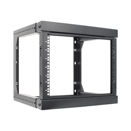 9U Open Wall Mount Frame Rack with Hinge - LowVoltageCables