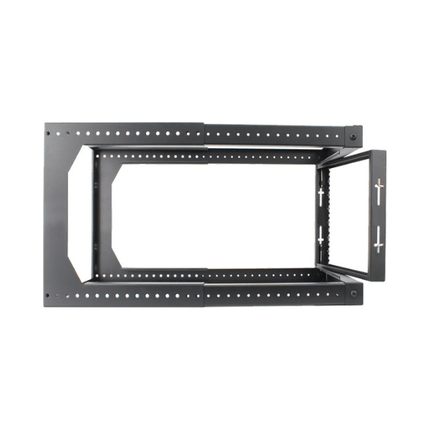9U Open Wall Mount Frame Rack with Hinge - LowVoltageCables