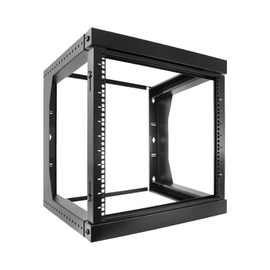 12U Open Wall Mount Frame Rack with Hinge - LowVoltageCables