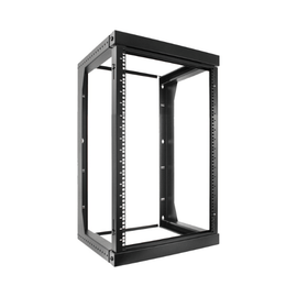20U Open Wall Mount Frame Rack with Hinge - LowVoltageCables