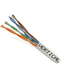 CAT6A Slim Type Stranded Ethernet Cable CM Rated - White - Low Voltage Cables