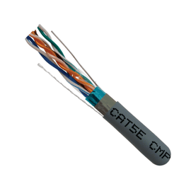 CAT5E Shielded 350Mhz Plenum Rated Bulk Cable - Gray - LowVoltageCables