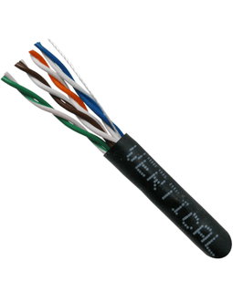 CAT5E Stranded Ethernet Cable CM Rated - Black - LowVoltageCables