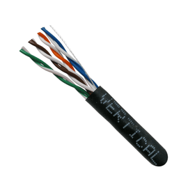 CAT5E Stranded Ethernet Cable CM Rated - Black - LowVoltageCables
