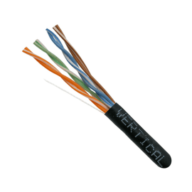CAT6A Slim Type Stranded Ethernet Cable CM Rated - Black - LowVoltageCables