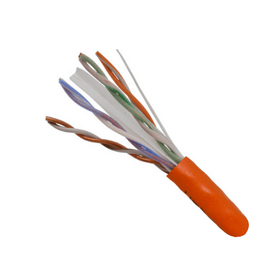 CAT6A 10 Gigabit Ethernet Cable Riser Rated - Orange