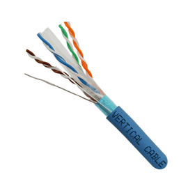 CAT6A 10 Gigabit Shielded Ethernet Cable 1000ft. - Blue - LowVoltageCables