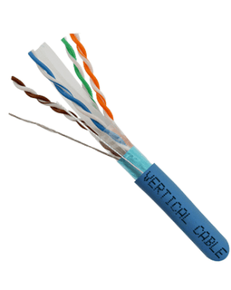 CAT6 Shielded 550Mhz Ethernet Cable Riser Rated - Blue - LowVoltageCables