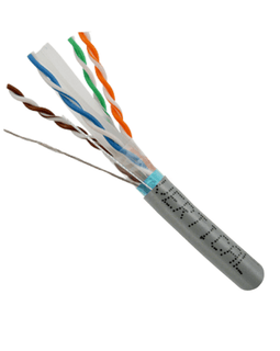 CAT6A 10 Gigabit Shielded Ethernet Cable 1000ft. - Gray - LowVoltageCables