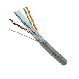 CAT6 Shielded 550Mhz Ethernet Cable Riser Rated - Gray - LowVoltageCables