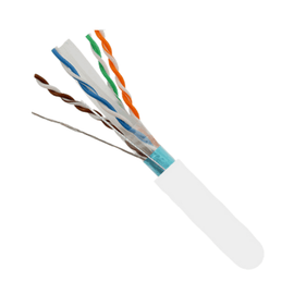 CAT6 Shielded 550Mhz Ethernet Cable Riser Rated - White - LowVoltageCables