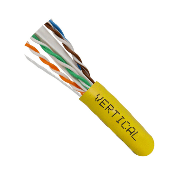 CAT6A 10 Gigabit Ethernet Cable Riser Rated - Yellow - LowVoltageCables