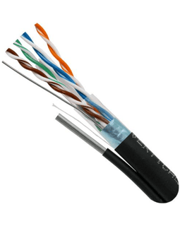 cat6 shielded aerial outdoor cable with messenger