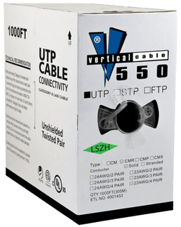 CAT6 550Mhz Ethernet Cable Low Smoke Zero Halogen - Gray LSZH - LowVoltageCables