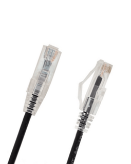 CAT6A 10G Slim Type Patch Cable - 1/2ft (6in.) - LowVoltageCables