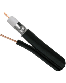 RG6 Standard Shield with Messenger - 1000ft Black - LowVoltageCables