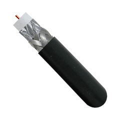 RG6 Standard Shield Coaxial - 1000ft Black - LowVoltageCables