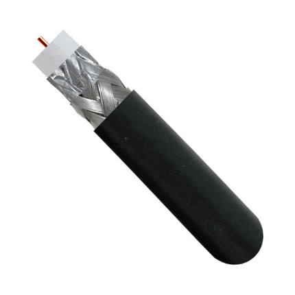 RG6 Direct Burial Standard Shield  - 1000ft Black - LowVoltageCables