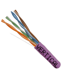 CAT5E Stranded Ethernet Cable CM Rated - Purple - LowVoltageCables