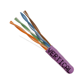 CAT5E Stranded Ethernet Cable CM Rated - Purple - LowVoltageCables