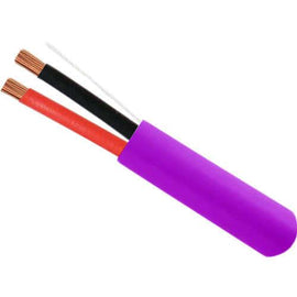 16AWG 2 Conductor Audio Cable - CMR Rated - 500ft. - Purple
