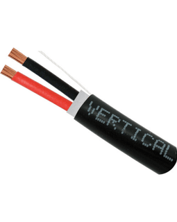 12AWG 2 Conductor Audio Cable - Direct Burial - 500ft. - Black - LowVoltageCables