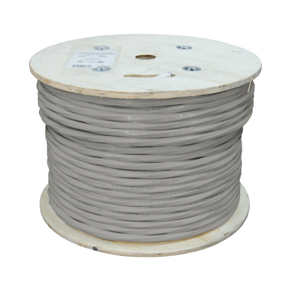 18AWG 8 Conductor Shielded Security Cable - 1000ft. - Gray - LowVoltageCables