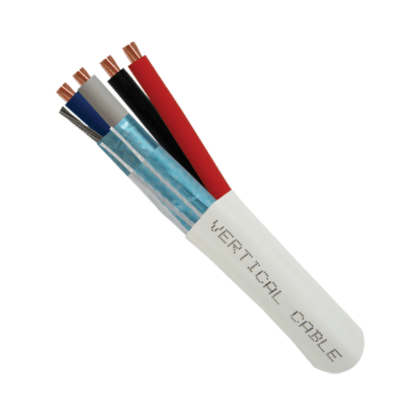 Lighting Control Cable - 22/2(Shielded) Data + 16/2 Power - White - 1000ft - LowVoltageCables