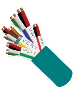 access control cable 22awg/3pair shielded + 18awg/4conductor + 22awg/4conductor + 22awg/2conductor - green - 500ft