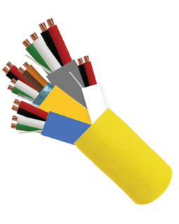 Access Control Cable Plenum 22AWG/3P Shielded + 18AWG/4C + 22AWG/4C + 22AWG/2C - Yellow - 500ft - LowVoltageCables