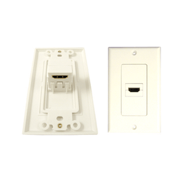 1 HDMI Wall Plate 90 Degree - White - LowVoltageCables