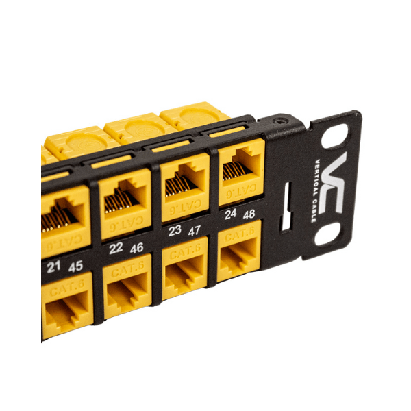 48 Port Blank Rack Mount Panel - 1U - Black - LowVoltageCables