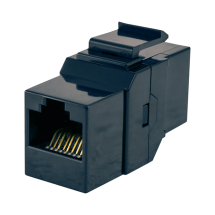 Cat5E Keystone Coupler - Black - LowVoltageCables