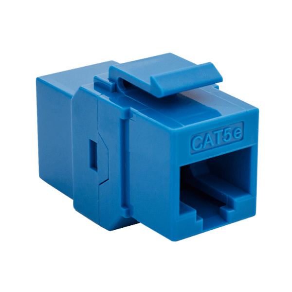 Cat5E Keystone Coupler - Blue - LowVoltageCables